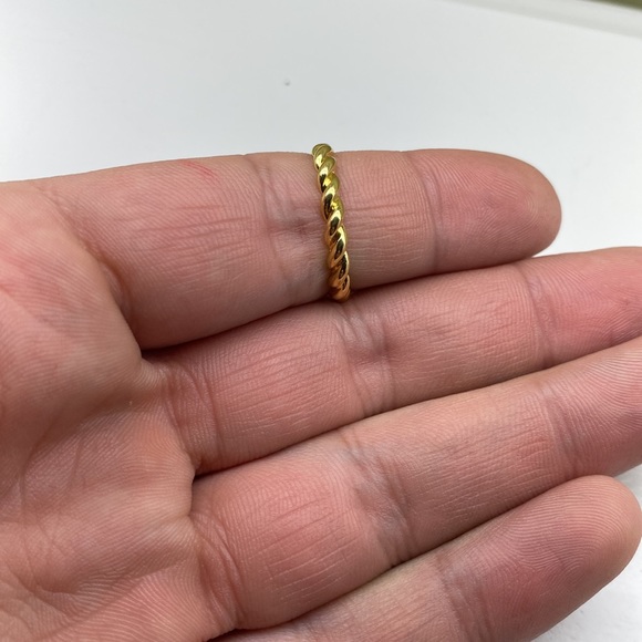 Gold Vermeil 925 PAJ Twist Wrap Ring - Picture 11 of 11
